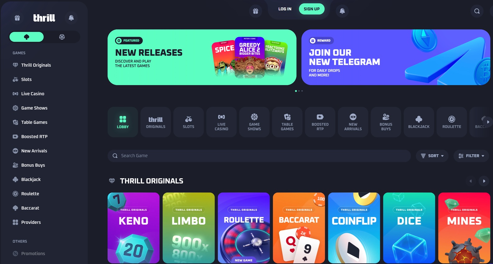Thrill crypto casino